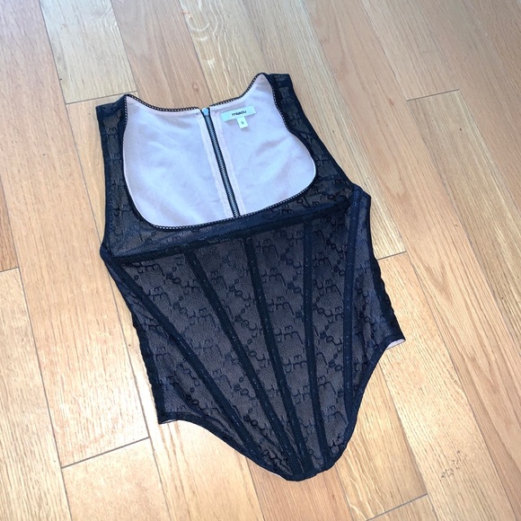 Miaou Black Monogram Campbell Corset - Picture 5 of 11